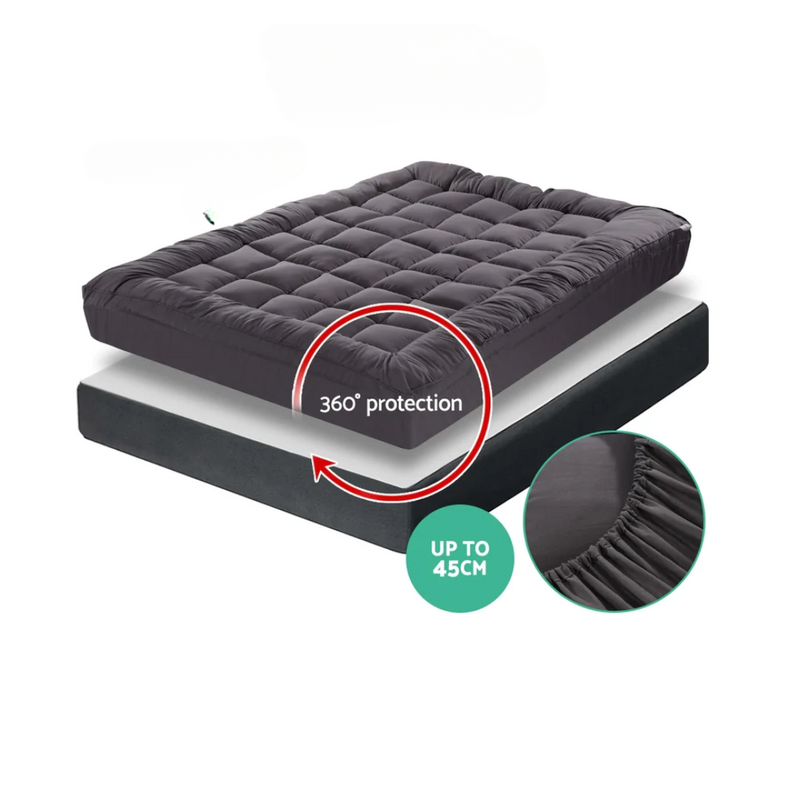 BAMBOO CHARCOAL MATTRESS TOPPER