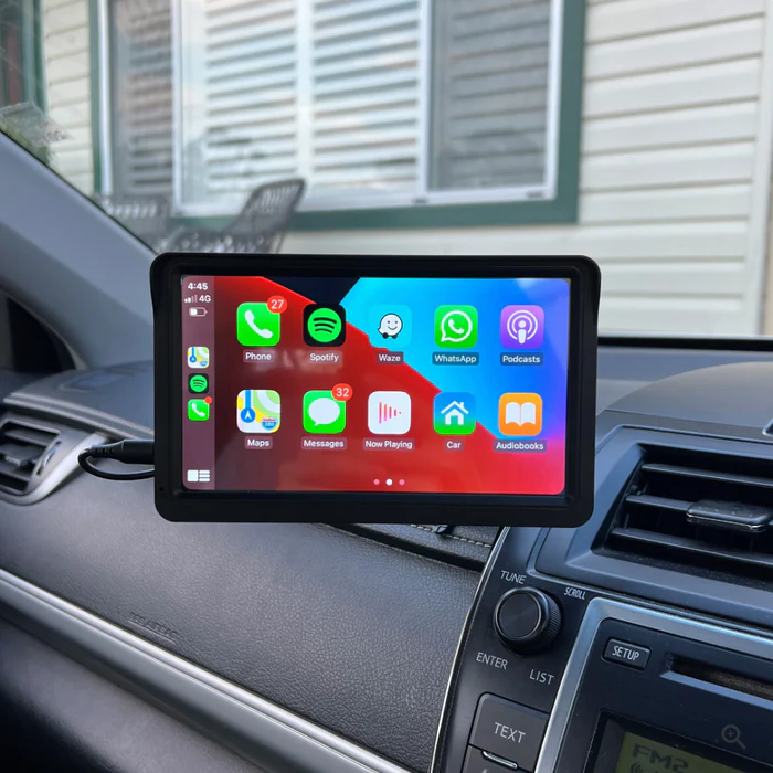 Universal Touchscreen Car Display With Apple CarPlay & Android Auto